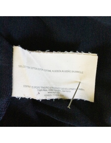 Tee-shirt Esprit bleu marine T40 avec strass