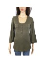Tee-shirt kaki femme T40 manches 3/4 Mexx coton