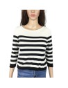 Pull rayé noir et blanc H&M T34