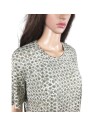 Tee-shirt kaki crème femme T46 manches courtes