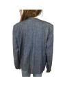 Veste en jean bleu foncé femme T46 chic à épaulettes