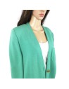 Gilet vert d’eau Devernois femme T48 chic et chaud