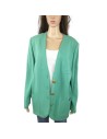 Gilet vert d’eau Devernois femme T48 chic et chaud