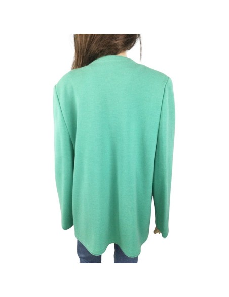 Gilet vert d’eau Devernois femme T48 chic et chaud