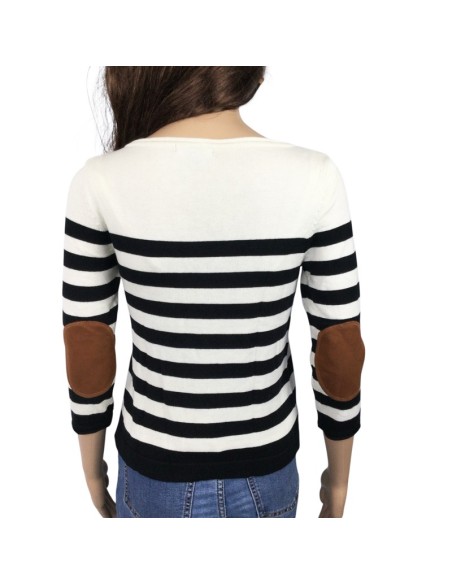 Pull rayé noir et blanc H&M T34