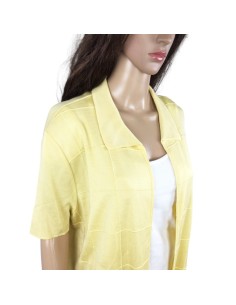 Gilet jaune chic Naulover femme T48 2