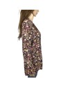 Chemisier noir fleuri Armand Thiery femme T38