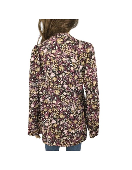 Chemisier noir fleuri Armand Thiery femme T38