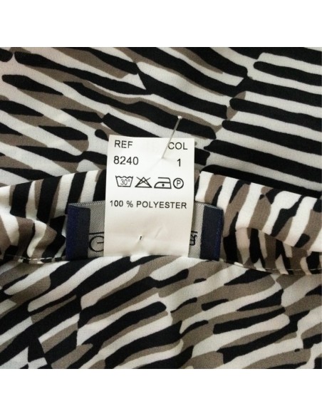 Chemisier zèbre Gévana T48 chic été fluide