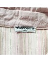Chemise rayée rose blanche T48 Tandem été fluide légère