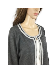 Gilet chaud gris T42/44 You You sans boutons 2