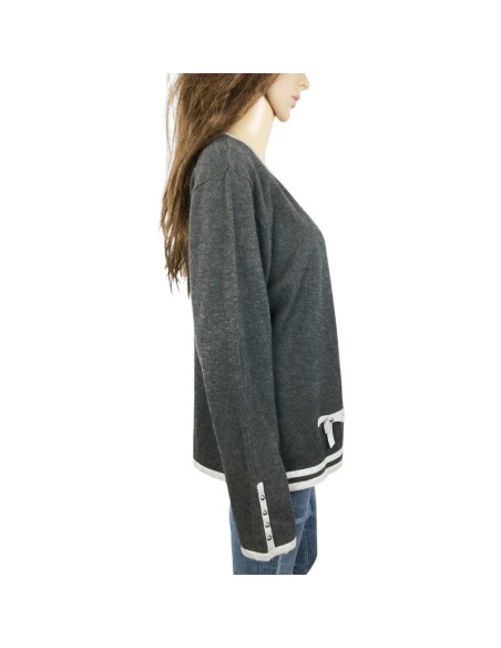 Gilet chaud gris T42/44 You You sans boutons