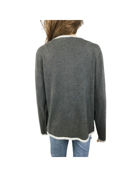 Gilet chaud gris T42/44 You You sans boutons