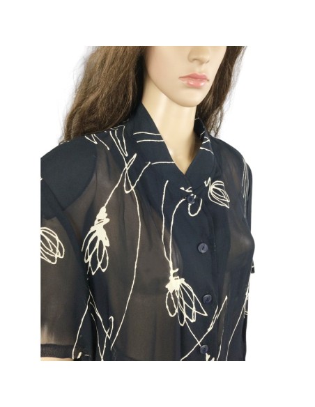 Chemise voile longue T50 Christine Laure chic été