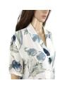 Chemisier blanc bleu chic T48 Un Jour Ailleurs été