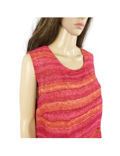 Débardeur rouge orange T46 Christian Marry été léger 2