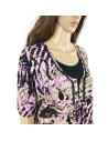 Blouse lilas kaki T50/52 CANDA légère et fluide