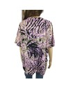 Blouse lilas kaki T50/52 CANDA légère et fluide