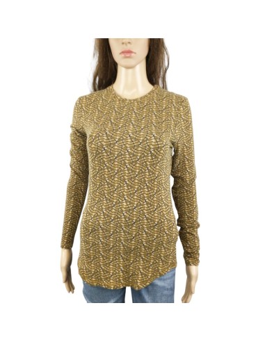 Pull ocre près du corps Monoprix T38 doux et léger Pull ocre près du corps Monoprix T38 doux et léger