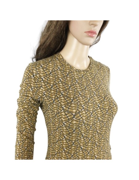 Pull ocre près du corps Monoprix T38 doux et léger