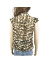 Blouse léopard lavallière effet bouffant T40 Yessica
