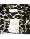 Blouse léopard kaki noire marron neuve T42 Canda