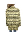Pull col roulé noir moutarde T44 épaulé chic