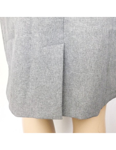 Jupe crayon grise T40 doublée style tailleur classique