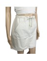 Jupe courte crème Naf Naf T38 coton avec poches