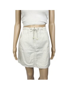 Jupe courte crème Naf Naf T38 coton avec poches