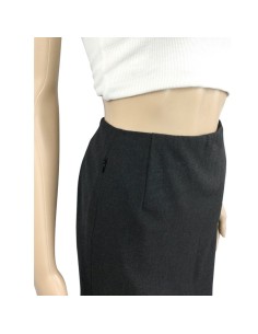 Jupe crayon grise AKRIS T38 laine vierge tailleur chic 2