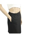 Jupe crayon grise AKRIS T38 laine vierge tailleur chic