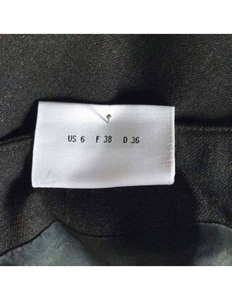 Jupe crayon grise AKRIS T38 laine vierge tailleur chic