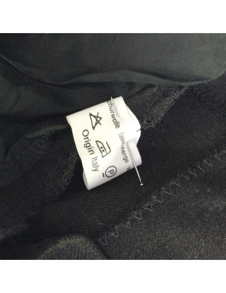 Jupe crayon grise AKRIS T38 laine vierge tailleur chic