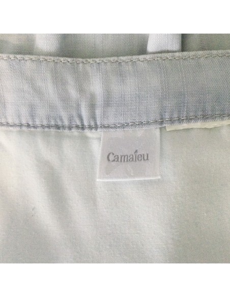 Jupe courte bleue Camaïeu T38 à volants été féminine