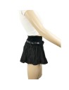 Mini jupe jean noire Zara T36 élastique ceinture été plage