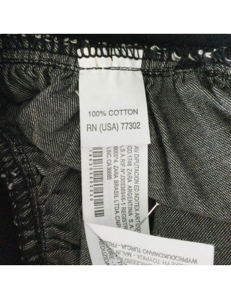 Mini jupe jean noire Zara T36 élastique ceinture été plage