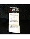 Mini jupe jean noire Morgan T36 tulipe volant poches