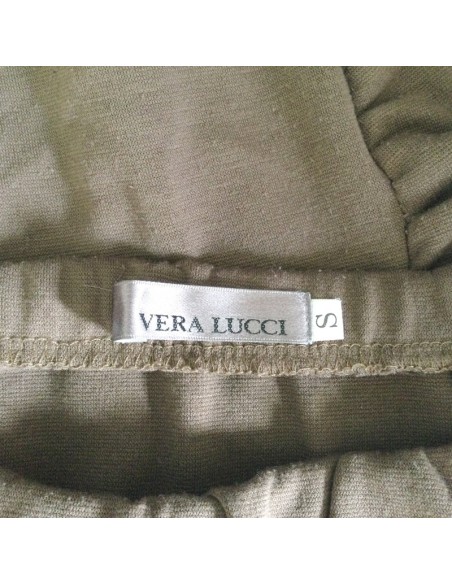 Mini jupe marron femme Vera Lucci T36 moulante élastique