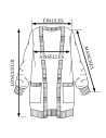 Gilet gris clair col Claudine manches 3/4 T34