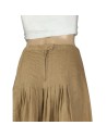 Jupe camel mi-longue femme Soft Grey T36 fluide chic