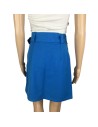 Jupe tulipe bleue femme Naf Naf T34 ceinturée genoux