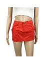 Mini jupe rouge femme Body & Soul T34 coton été plage
