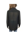 Chemise femme noire transparente New Look T38 manches longues