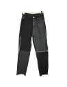 Jean large noir et gris bicolore T34