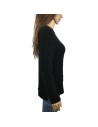 Pull noir femme Esprit T36 col rond grosses mailles