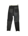 Jean large noir et gris bicolore T34