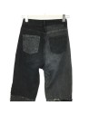 Jean large noir et gris bicolore T34
