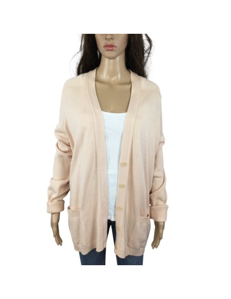 Gilet rose pâle chaud Rodier T40 femme