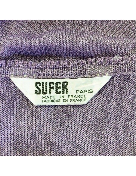 Débardeur violet maille chic T46 femme